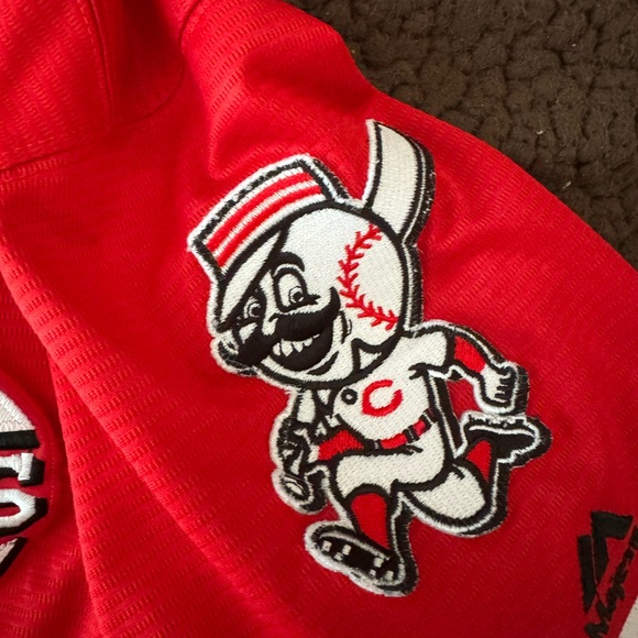 VINTAGE CINCINNATI REDS (KEMP) JERSEY!!! LOADED WITH VINTAGE CINCI REDS PATCHES - Picture 6 of 13